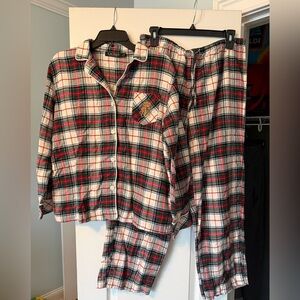 Lauren Ralph Lauren Plaid Pajama Set - Red, Green, White